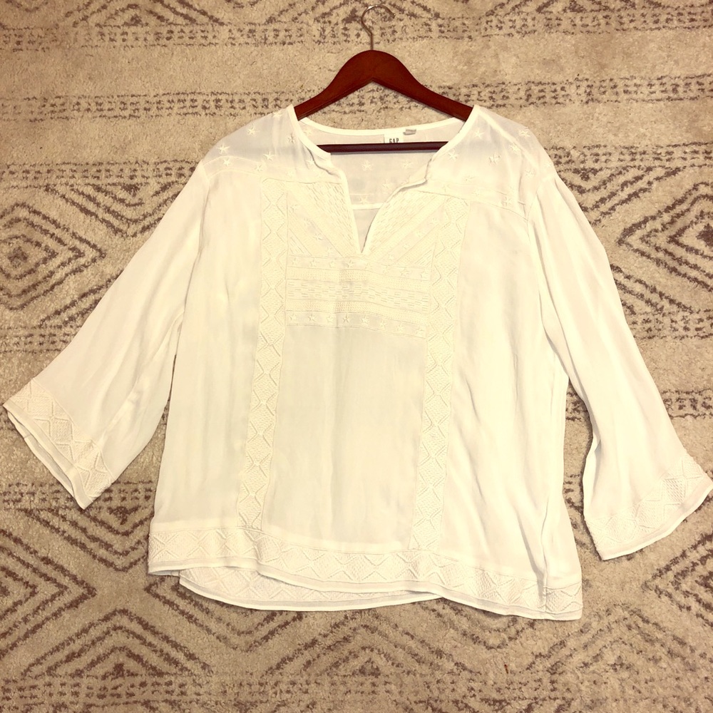 Gap embroidered blouse